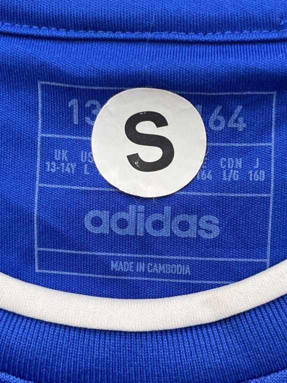 ADIDAS FOOTBALL JERSEY GRAPHIC BLUE MEN PRE OWNED S