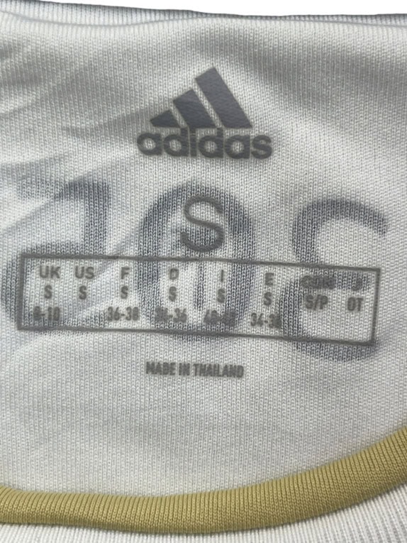 ADIDAS FOOTBALL JERSEY MINIMAL BIANCO UOMO PRE OWNED S