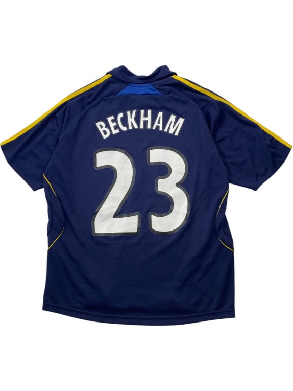 ADIDAS FOOTBALL JERSEY SPORTY NAVY AND YELLOW ΑΝΤΡΙΚΟ PRE OWNED S