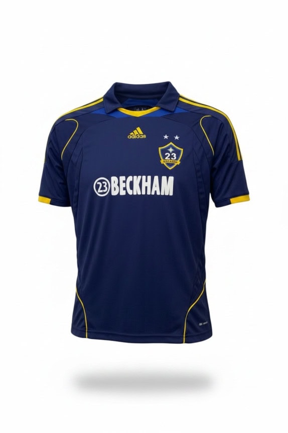 ADIDAS MAGLIA DA CALCIO SPORTIVA BLU NAVY E GIALLO UOMO PRE OWNED S