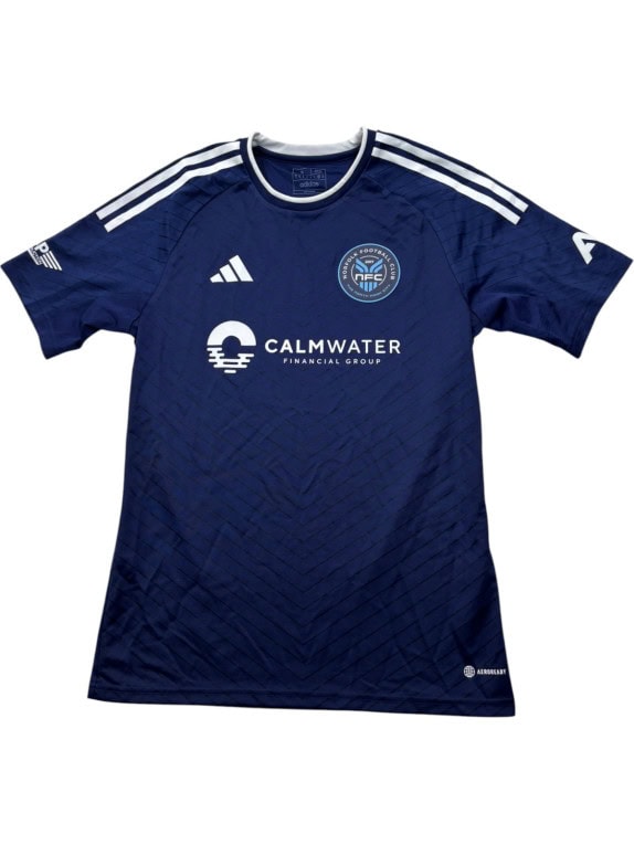 ADIDAS FOOTBALL JERSEY SPORTY NAVY ΑΝΤΡΙΚΟ PRE OWNED S