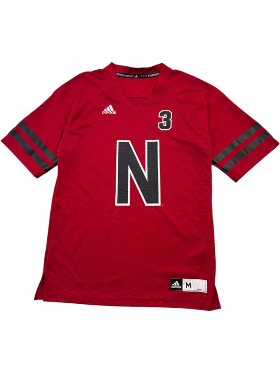 ADIDAS FOOTBALL JERSEY SPORTY RED MEN PRE OWNED M