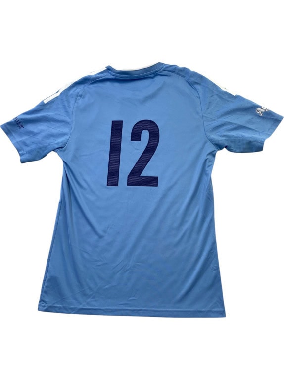 ADIDAS MAGLIA DA CALCIO SPORTIVA BLU UOMO PRE OWNED S
