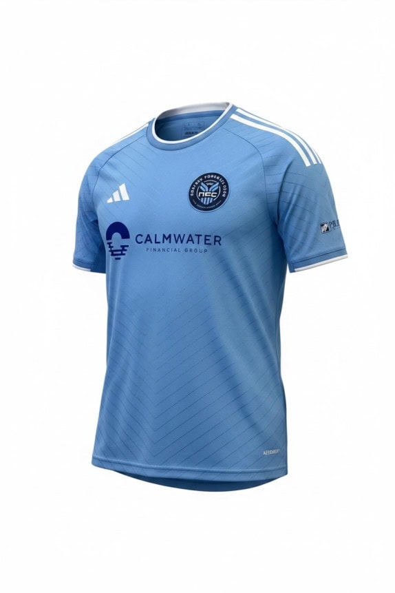 ADIDAS FOOTBALL JERSEY SPORTY BLUE MENS PRE OWNED S