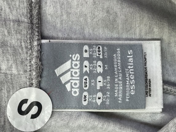 ADIDAS TRACK PANTS SPORTSWEAR GREY WOMEN PRE OWNED S