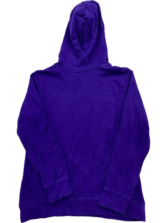 ADIDAS HOODIE BIG LOGO PURPLE WOMENS M