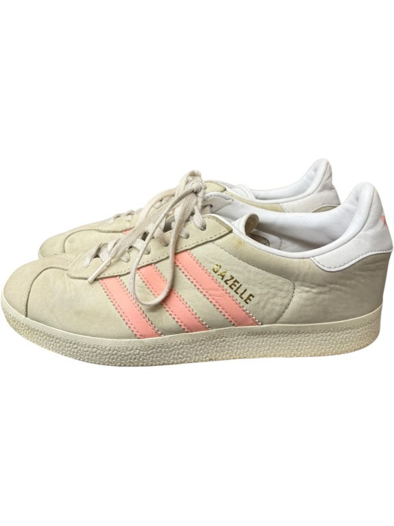 Adidas Gazelle Suede Vintage Logo Μπεζ Ροζ Γυναικεία EU 39 1/3