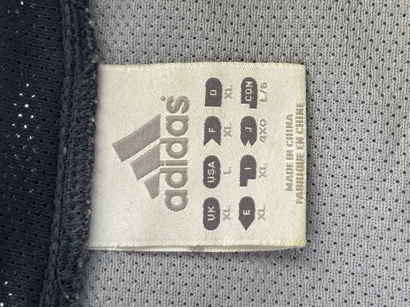 1990s ADIDAS BASKETBALL VEST RETRO LOGO GREY MENS PRE OWNED XL