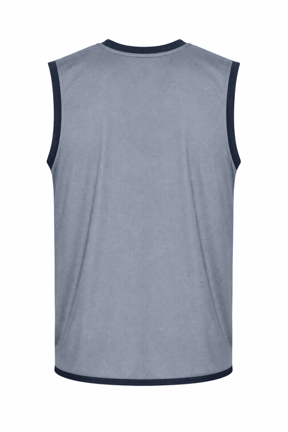 1990s ADIDAS BASKETBALL VEST RETRO LOGO GREY MENS PRE OWNED XL