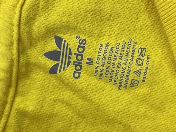2011 ADIDAS ΓΚΡΙΦΙΚ ΤΙ ΣΑΪΡΤ ΑΝΤΡΙΚΟ ΚΙΤΡΙΝΟ ΑΝΤΡΙΚΟ PRE OWNED M