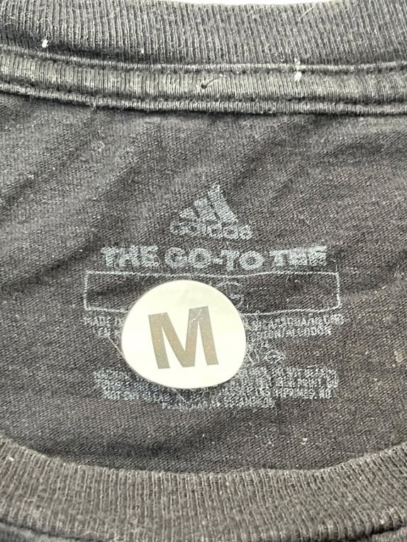 ADIDAS T SHIRT MINIMAL NERO UOMO PRE OWNED M