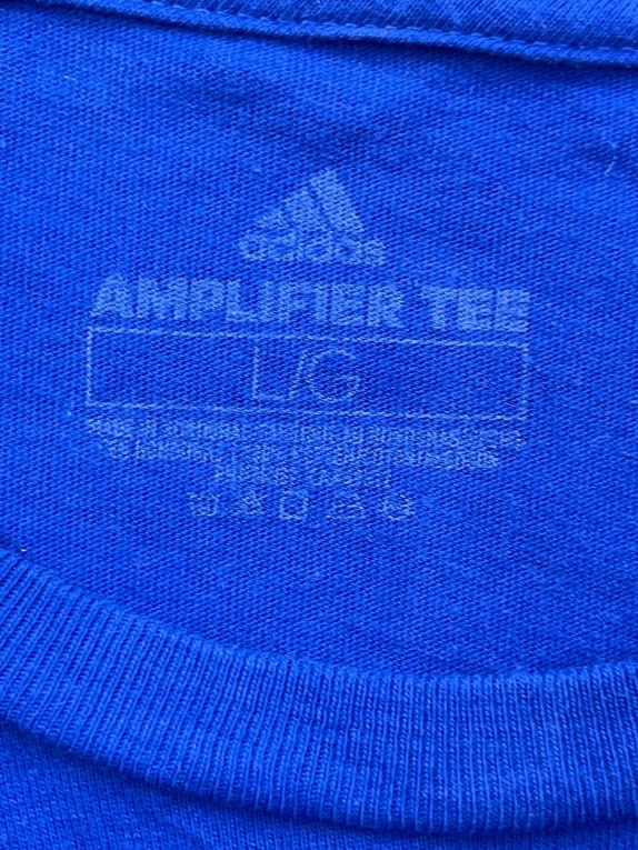 ADIDAS GRAFIC TEE STREETWEAR BLU UOMO PRE OWNED L