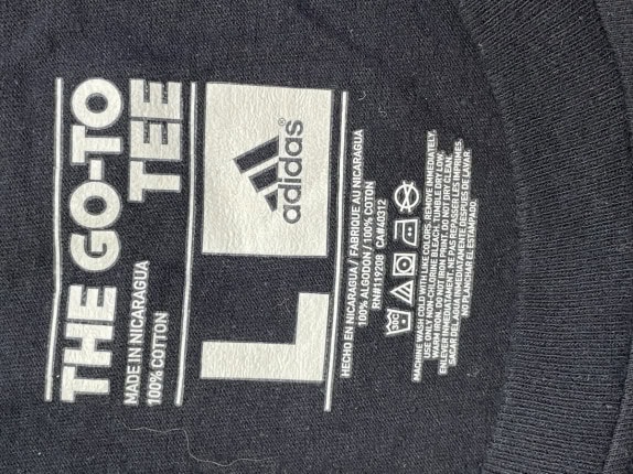 ADIDAS T SHIRT GRAPHIC BASKETBALL NERO UOMO PRE OWNED L
