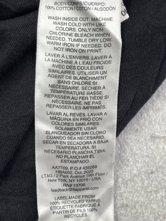 ADIDAS T SHIRT GRAFICA NERA UOMO PRE OWNED S