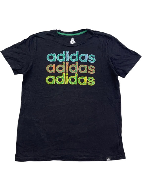 ADIDAS T SHIRT GRAFICA NERA UOMO PRE OWNED S