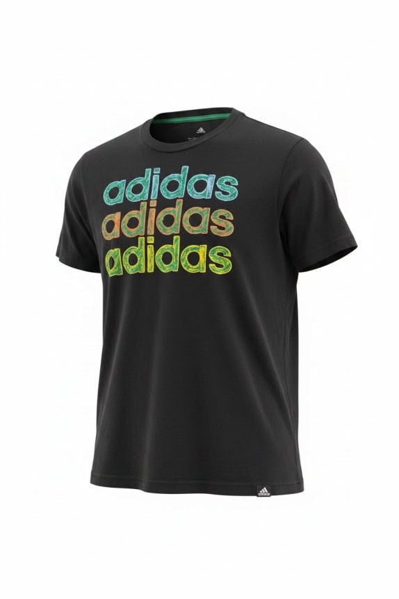 ADIDAS GRAPHIC T SHIRT ΜΑΥΡΟ ΑΝΤΡΙΚΟ PRE OWNED S