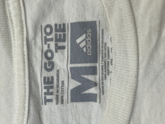 ADIDAS T SHIRT GRAPHIC 90S OFF WHITE UOMO PRE OWNED M