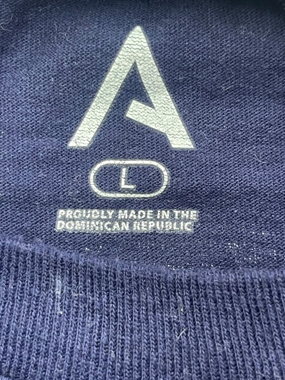 ADIDAS GRAPHIC TEE ATHLETIC NAVY UOMO PRE OWNED L