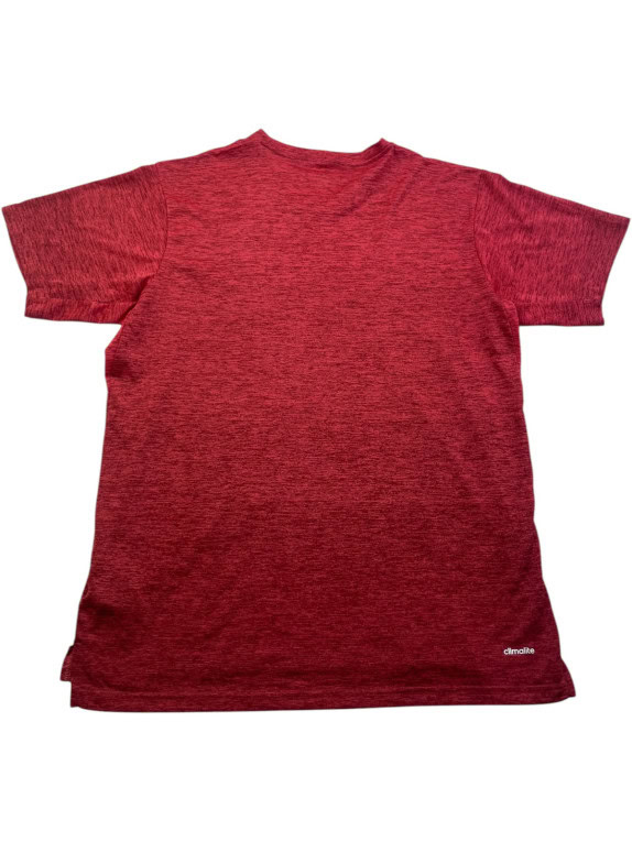 ADIDAS GRAPHIC TEE HEATHER RED MEN PRE OWNED L