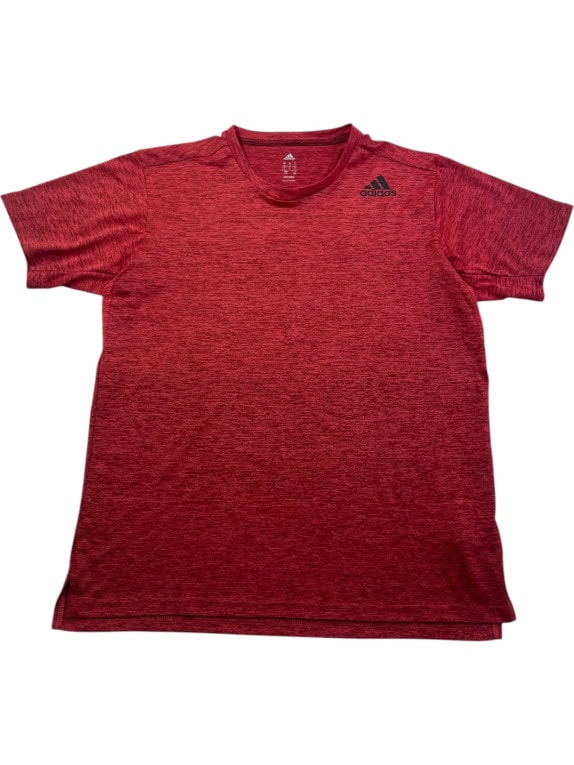 ADIDAS GRAPHIC TEE HEATHER RED MEN PRE OWNED L