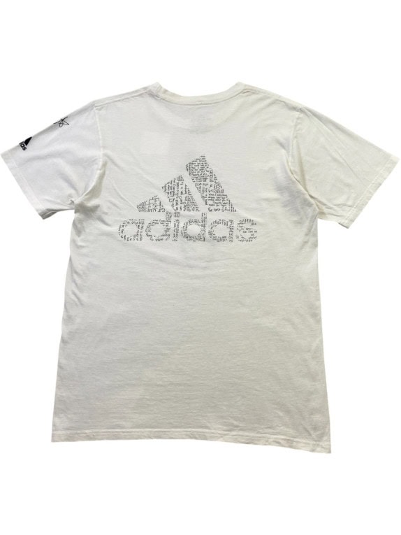 ADIDAS GRAPHIC TEE MINIMAL OFF WHITE MEN PRE OWNED M
