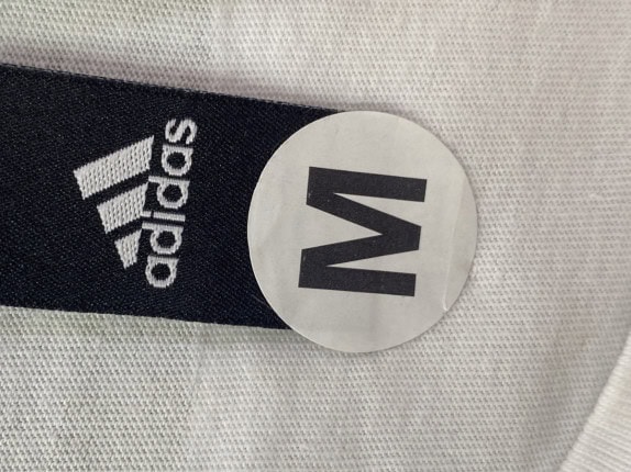 ADIDAS T SHIRT GRAPHIC MINIMAL WHITE UOMO PRE OWNED M