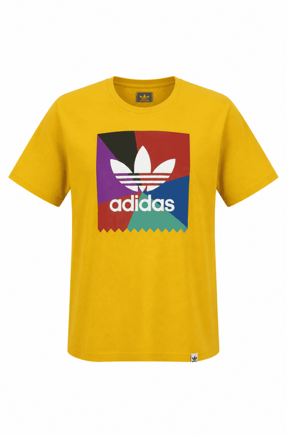 ADIDAS GRAPHIC TEE RETRO YELLOW ΑΝΤΡΙΚΟ PRE OWNED L