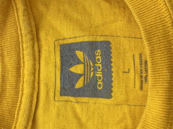 ADIDAS GRAPHIC TEE RETRO YELLOW ΑΝΤΡΙΚΟ PRE OWNED L