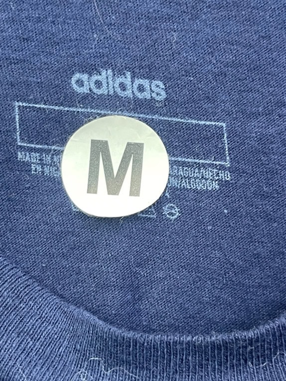 ADIDAS GRAPHIC TEE SPORT BLUE MALE PRE OWNED M