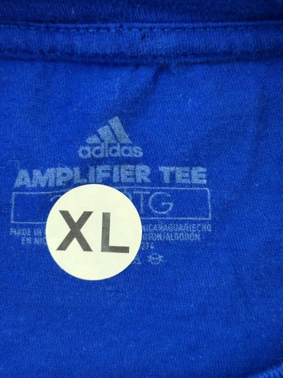 ADIDAS GRAPHIC TEE SPORTSWEAR BLUE UOMO PRE OWNED XL