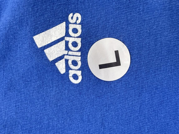 ADIDAS GRAPHIC TEE SPORTSWEAR BLUE UOMO PRE OWNED L