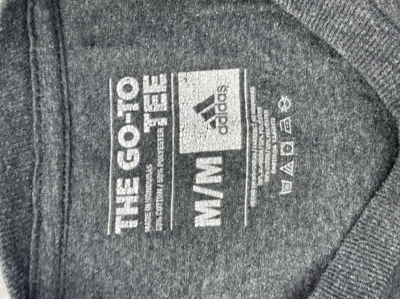 ADIDAS GRAPHIC TEE SPORTSWEAR CHARCOAL ΑΝΤΡΙΚΟ PRE OWNED M