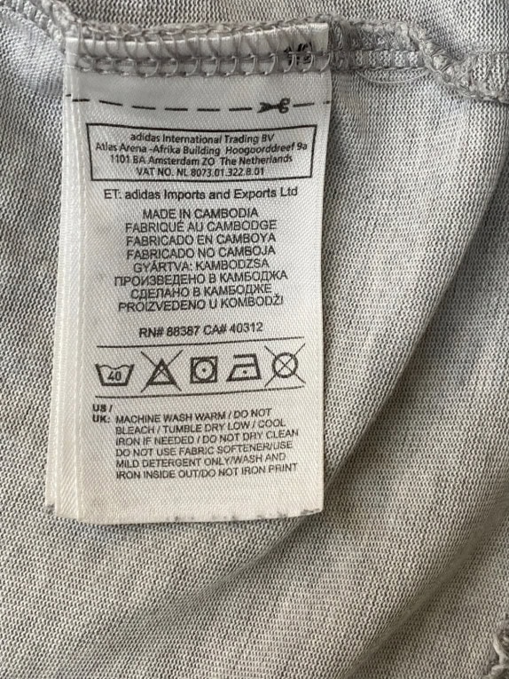 ADIDAS GRAPHIC TEE SPORTSWEAR ΓΚΡΙ ΑΝΤΡΙΚΟ PRE OWNED M