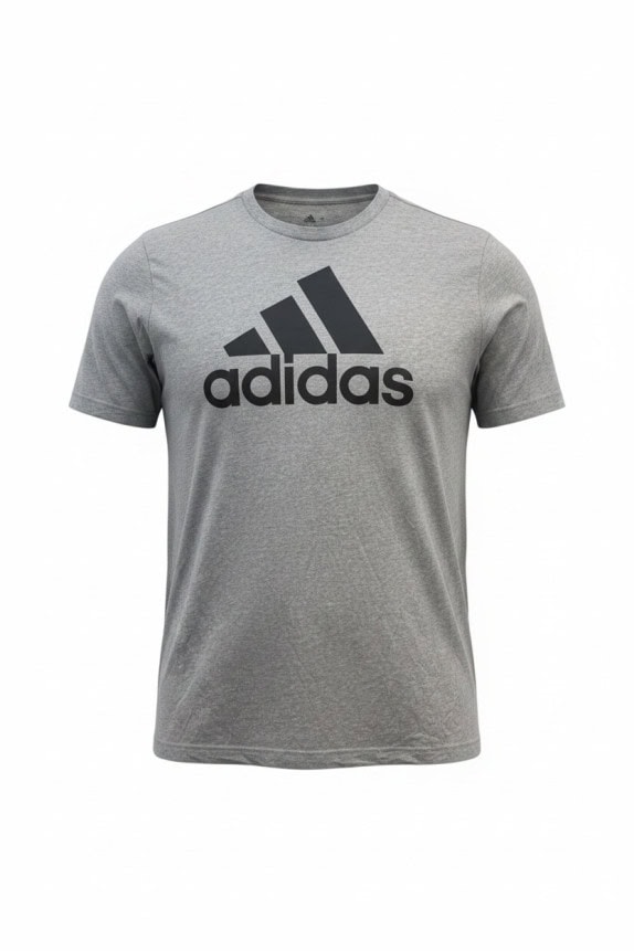 ADIDAS GRAPHIC TEE SPORTSWEAR GREY MEN PRE OWNED 2XL