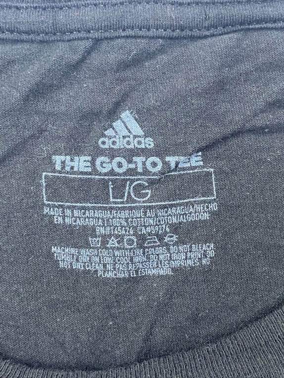 ADIDAS GRAPHIC TEE SPORTSWEAR ΜΑΥΡΟ ΑΝΤΡΙΚΟ PRE OWNED L