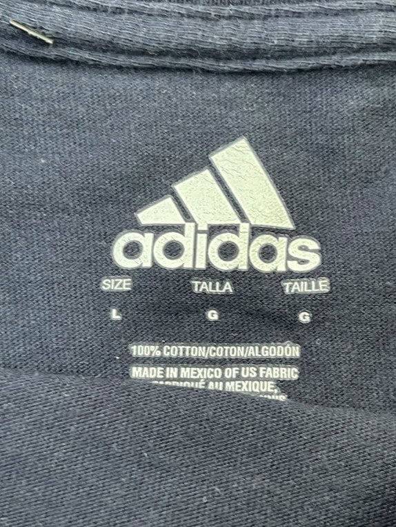 ADIDAS GRAPHIC TEE SPORTSWEAR NAVY ΑΝΤΡΙΚΟ PRE OWNED L
