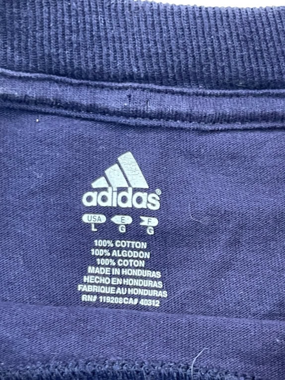 ADIDAS GRAPHIC TEE SPORTSWEAR NAVY ΑΝΤΡΙΚΟ PRE OWNED L