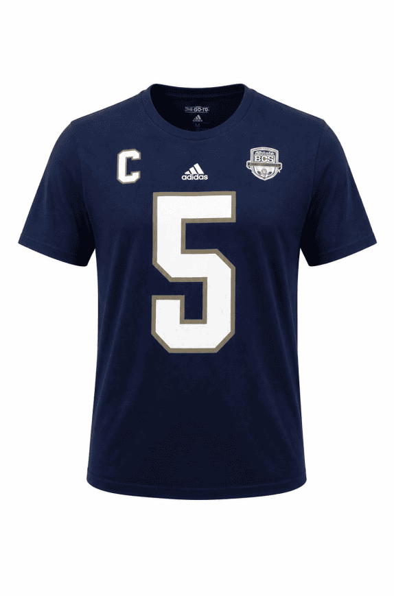 ADIDAS GRAPHIC TEE SPORTSWEAR NAVY MEN PRE OWNED M