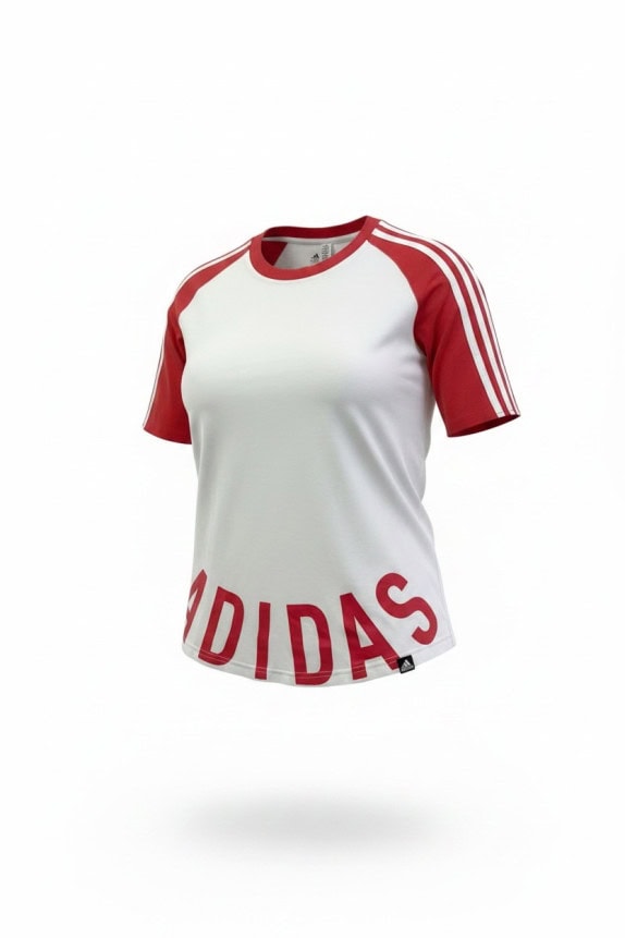 ADIDAS GRAPHIC TEE SPORTY WHITE RED ΑΝΤΡΙΚΟ PRE OWNED S
