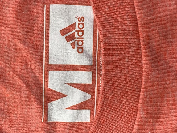 ADIDAS T SHIRT GRAPHIC STREETWEAR CORAL UOMO PRE OWNED