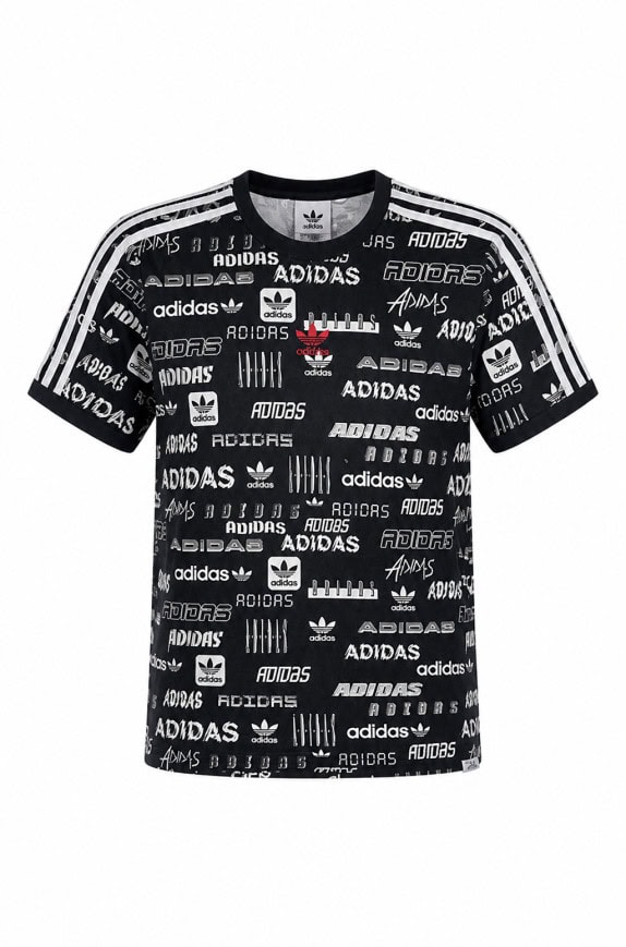 ADIDAS GRAPHIC TEE STREETWEAR ΜΑΥΡΟ ΑΝΤΡΙΚΟ PRE OWNED M