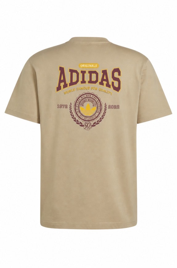 ADIDAS T SHIRT GRAPHIC VINTAGE BEIGE UOMO PRE OWNED M
