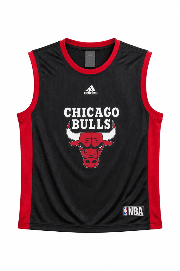 ADIDAS CANOTTA BASKETBALL SPORTSWEAR NERO ROSSO UOMO PRE OWNED S