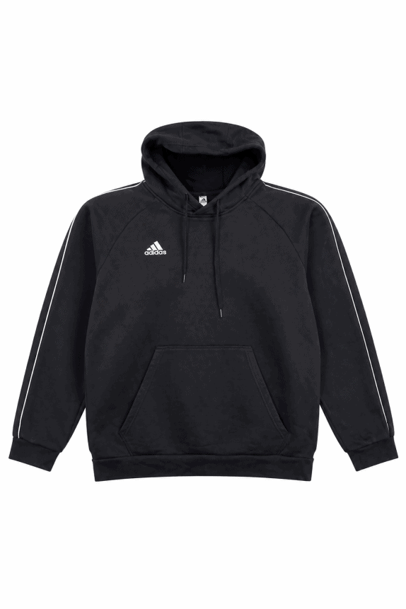 ADIDAS FELPA CON CAPPUCCIO SPORTSWEAR NERO UOMO PRE OWNED XL