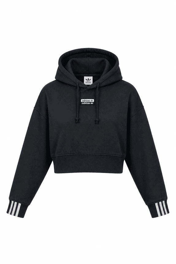 ADIDAS FELPA STREETWEAR NERO DONNA PRE OWNED M
