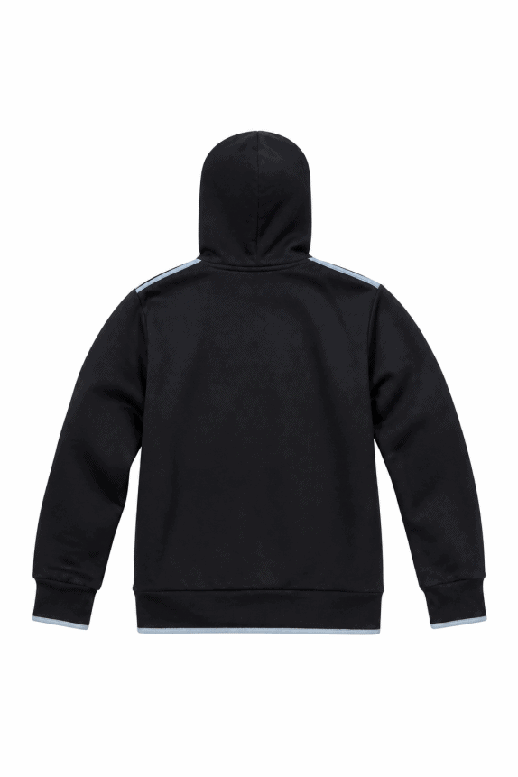 ADIDAS FELPA CON CAPPUCCIO STREETWEAR NERO UOMO PRE OWNED S