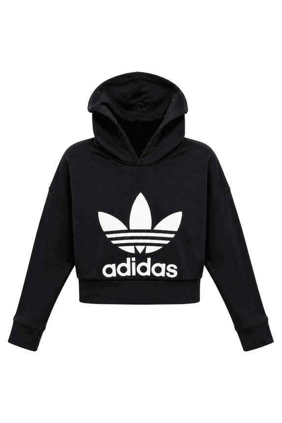 ADIDAS HOODIE STREETWEAR ΜΑΥΡΟ UNISEX PRE OWNED M