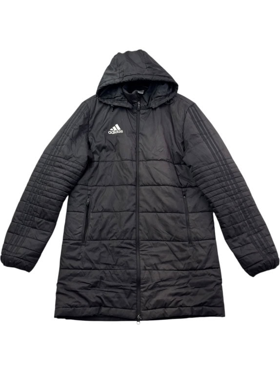ADIDAS ΚΑΠΙΤΟΝΕ ΜΠΟΥΦΑΝ ΜΕ ΚΟΥΚΟΥΛΑ SPORTSWEAR ΜΑΥΡΟ ΑΝΤΡΙΚΟ PRE OWNED M