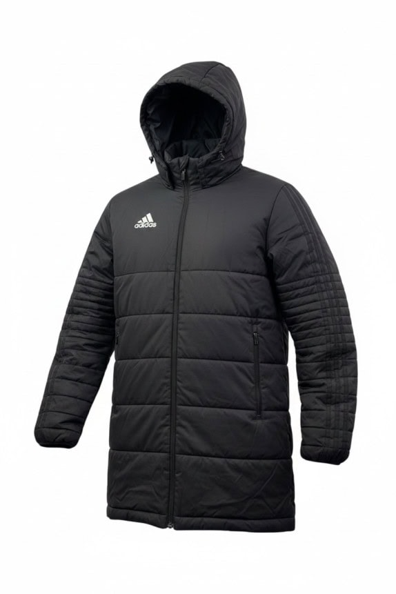 ADIDAS GIACCA IMBOTTITA CON CAPPUCCIO SPORTSWEAR NERA UOMO PRE OWNED M
