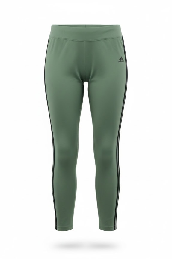 Adidas 3/4 Leggings Athletic Logo Green Women’s M